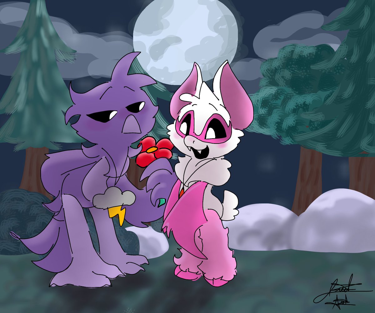 AbbyFC0's tweet image. #Poe x #Rabiebaby 
#Nightmarecritters #Nightmarecrittersfannart #PoppyPlatime #ship