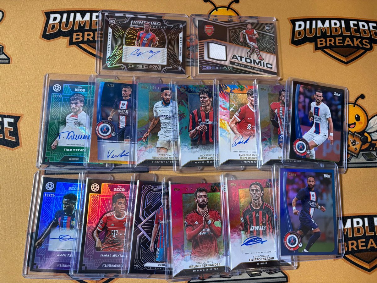 FutSheriff's tweet photo. I will give you guys ONE card from this deck for FREE SUNDAY 10 AM UK!!!!!!

SUNDAY 10AM UK ON WHATNOT!👇🏻

https://t.co/bPW570zARh

We will also run a La Liga Select 25/26 (We got Zidane, Olmo/Ferran dual signed + huge other hits)🌟

1£ STARTS!!!!! FREE GIVEAWAY!!!!! ❤️🤝 https://t.co/8GnsiqXv5o
