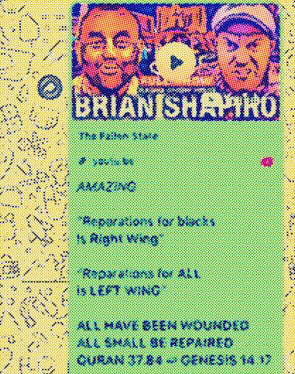 TRiLLLeft's tweet photo. ⛧ “Reparations for blacks 
Is *Right Wing*” @TheBrianShapiro 

♄ “Reparations for *ALL*
Is *LEFT WING*” @JLPtalk 

☆ ALL HAVE BEEN WOUNDED ☆
     ☆ ALL SHALL BE REPAIRED ☆ 
☆ QURAN 37.84 ➫ GENESIS 14.17 ☆ 

@LeoKevinCavazos @jacquelinecmary @MarkHalperin

#REVELATION3_14 https://t.co/ltye65hJSb