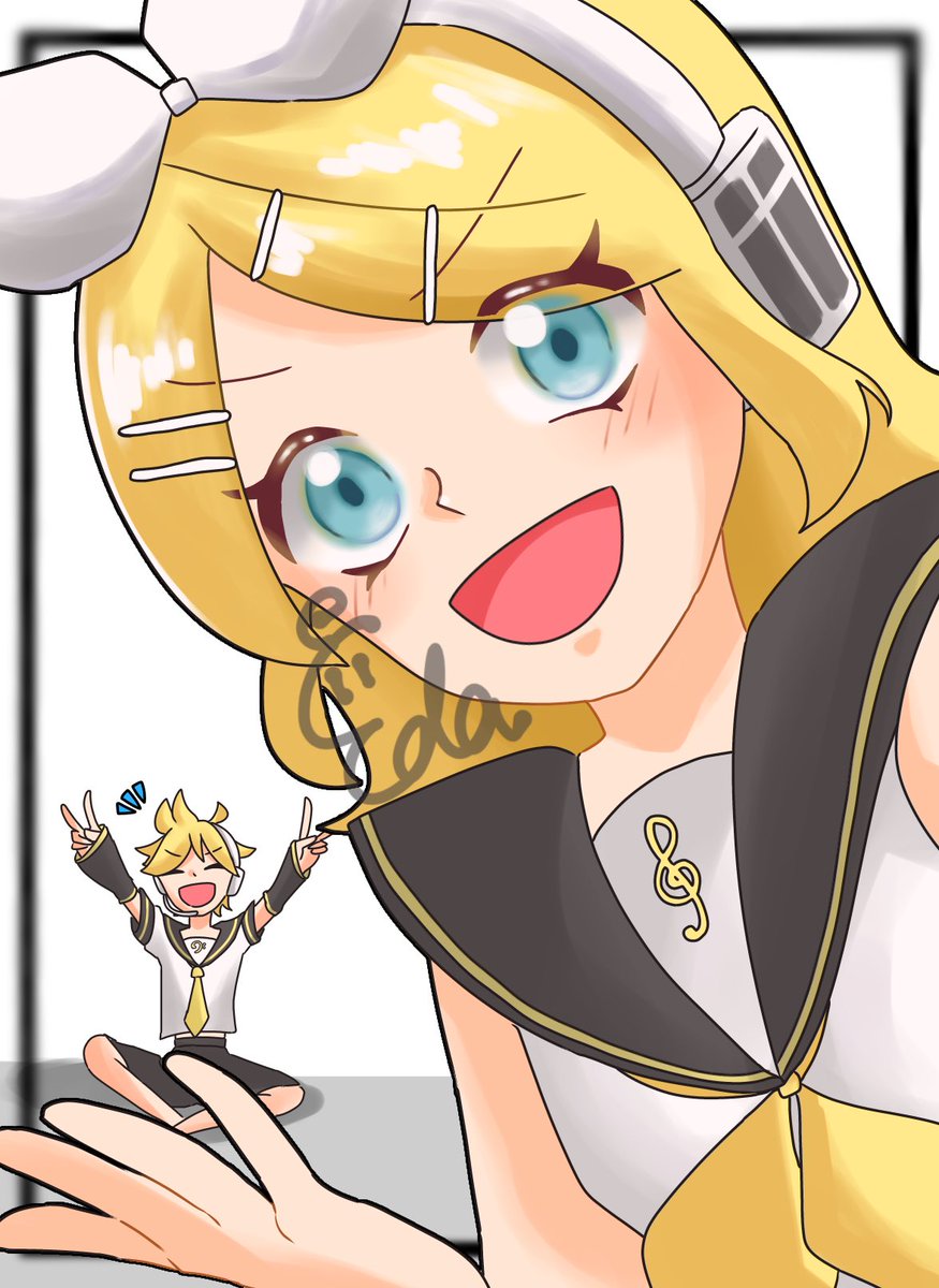 eda_illust09's tweet photo. KGMN!
#鏡音リン・レン  #鏡音リン  #鏡音レン 
#ボカロ  #イラスト  #illustration   
#絵柄好みって人にフォローされたい https://t.co/jL17s542a7