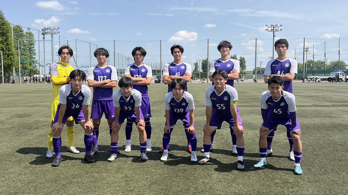 IリーグU-22A第2節vs日本体育大学U-22A】 〈スターティングメンバー
