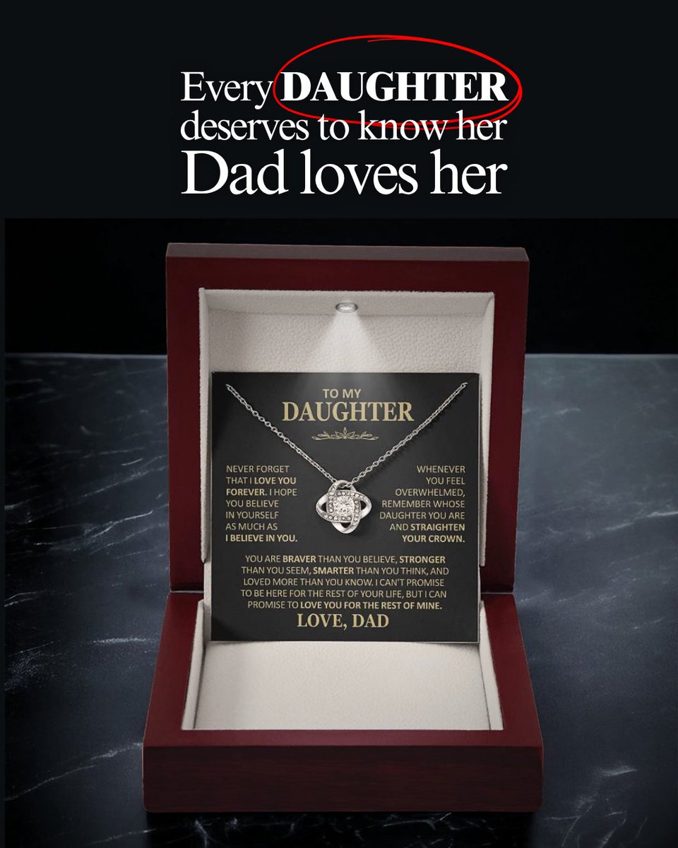 OFFPINACELIA's tweet image. Every Daughter deserves to know her Dad lives her. Not just a gift 🎁 #daughter #giftidea #family #father