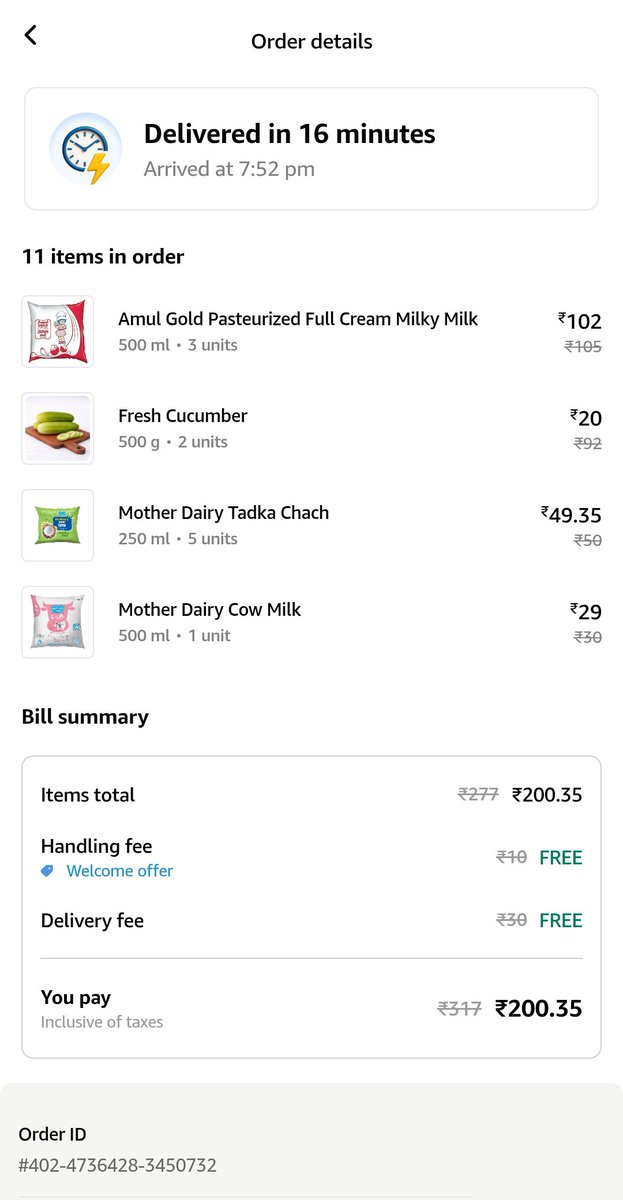 LalitChilwal's tweet photo. @amazonIN Ordered milk from Amazon, but all 3 pouches were expired (expiry: 24 April). Realized only after opening them to heat—milk was already spoiled.Tried contacting customer care, but no response yet. This is unacceptable for essential food items.Requesting urgent action. https://t.co/MDAgXQ5ete