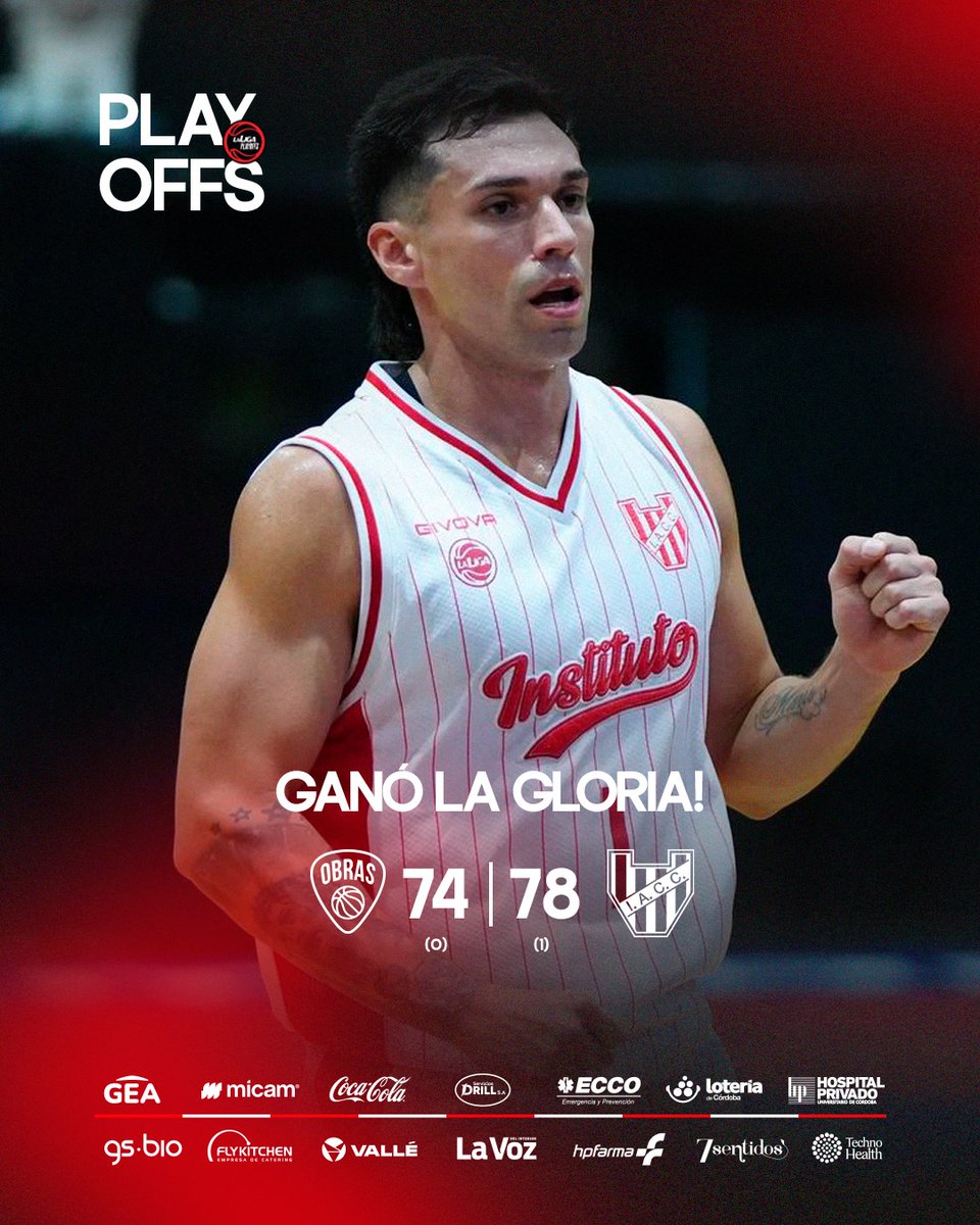 ¡𝗚𝗔𝗡𝗢́𝗢𝗢 𝗟𝗔 𝗚𝗟𝗢𝗥𝗜𝗔! 🤩

✅ ¡Vamos nosotros! Gran actuación colectiva para superar a Obras y adelantarnos 1-0 en la serie de reclasificación de los #PlayoffsLaLiga.

El lunes vamos por más en el Templo del Rock. ¡Dale equipo!

#VamosGloria 🇦🇹