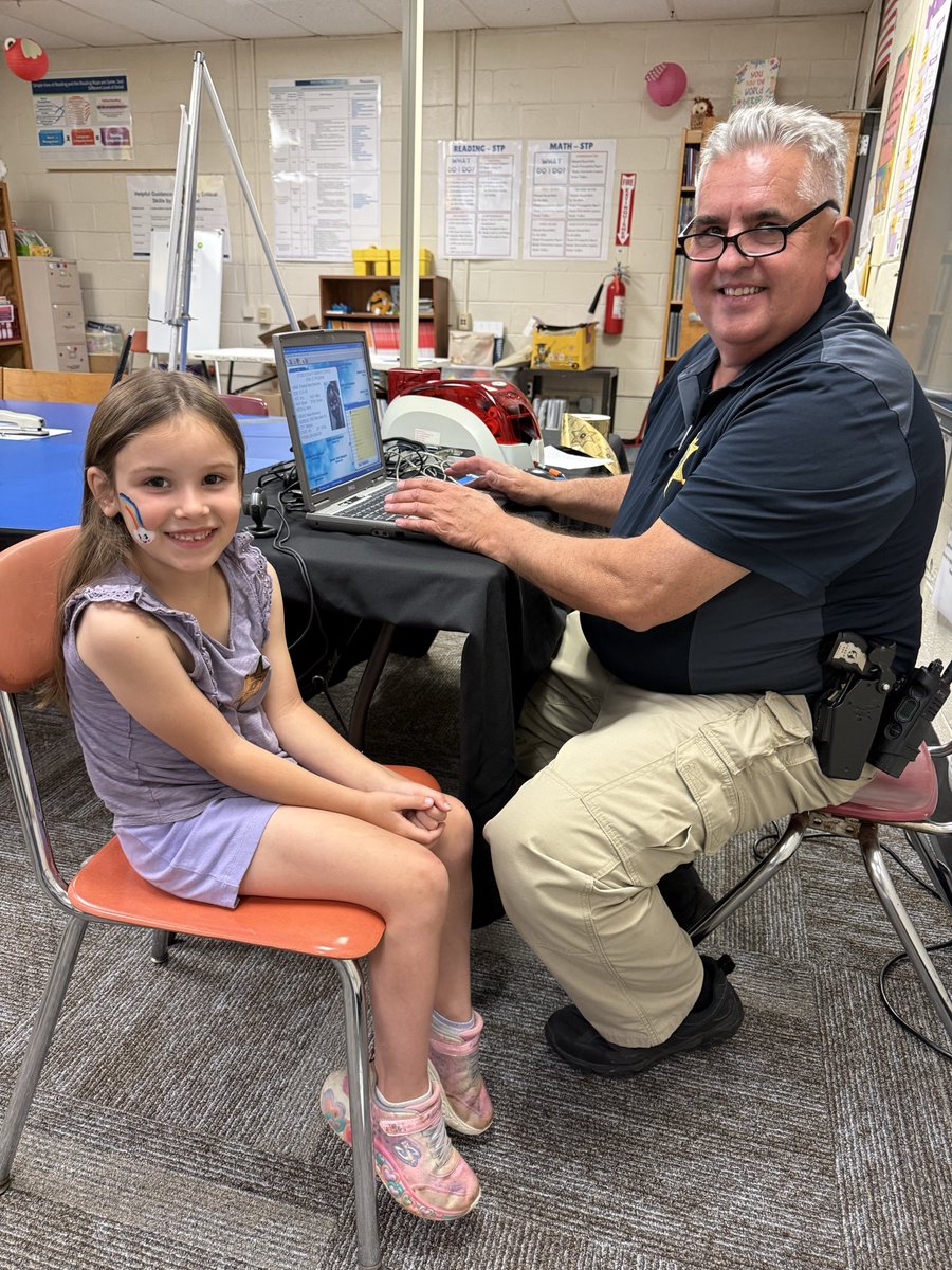 BottomsDanny's tweet photo. Sheriff Joey Lemons
Stokes County Sheriff’s Office

The Stokes County Sheriff’s was invited to help with a Head Start Event by making Kids Identification cards.This event was at London Elementary School in Walnut Cove NC. Special thanks Capt. Bottoms. https://t.co/ghEFpUKFKA