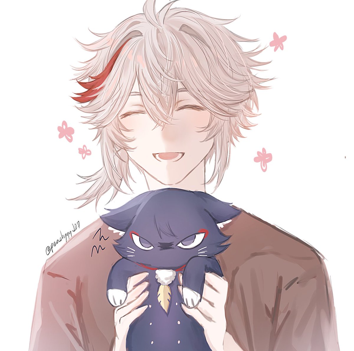 peachyyy_107's tweet image. 🍁: Look, he‘s so cute. Can we adopt him?
#kazuscara #Genshinimpact