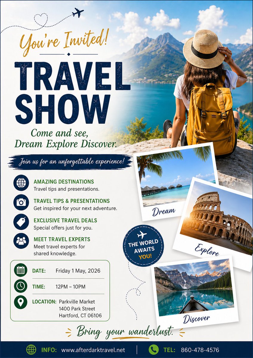 Michael20978341's tweet image. Travel Agent at your service. 
#Hartfordtravel #shoplocal
#supportsmallbusiness