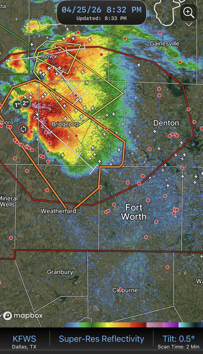 Western DFW: Get ready for a tornado threat and large hail (3in ...