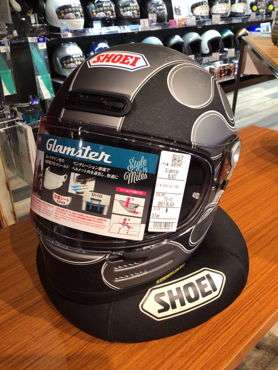 RicoKanazawa's tweet image. お待たせしました‼️
お問い合わせ多数頂いておりました

SHOEI Glamster BLAST
 (GREY/BLACK)

こちら大人気デザインですので、お早めにご来店ください☺️✨

#SHOEI #glamster #ライコランド #金沢