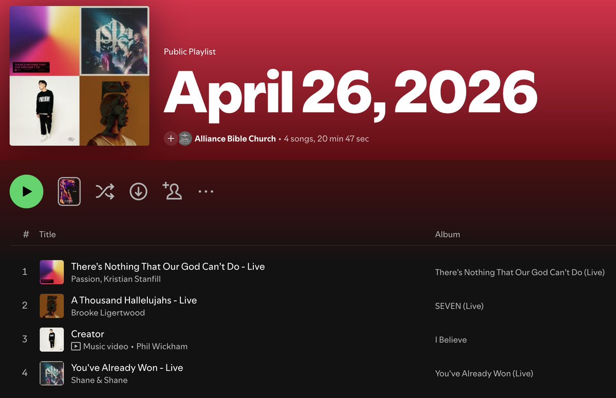 myabcchurch's tweet image. Enjoy this morning's #worship set throughout your week! 🎧🎶

👉open.spotify.com/playlist/3UPRq…

#myabcchurch #alliancebiblechurch #ozaukeecounty #church #sunday #hymns #music #singing #songs #praise #PraiseAndWorship #PraiseGod #WorshipGod #God #JesusChrist #HolySpirit #faith #hope #joy