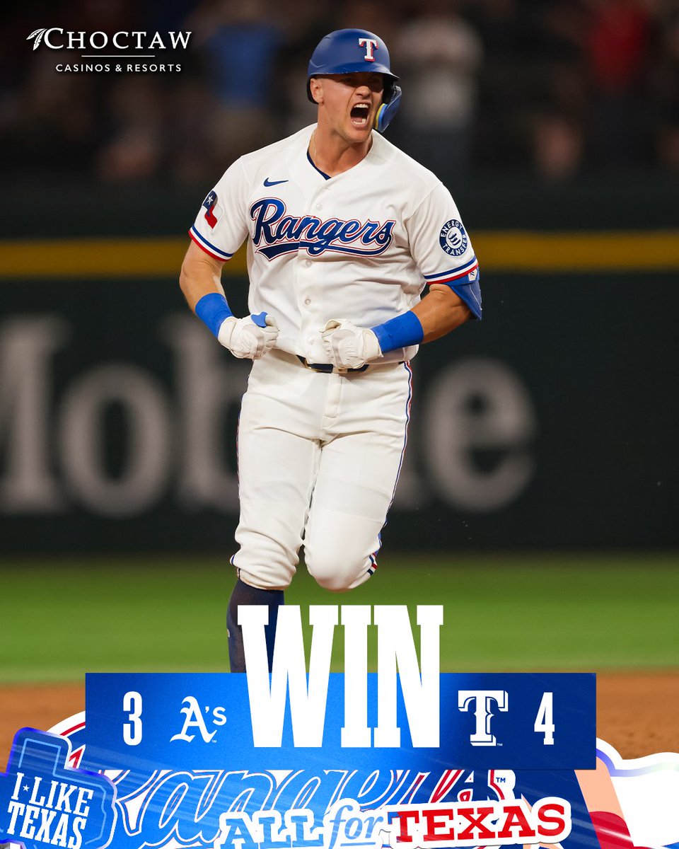 Rangers's tweet image. Saturday night W. #AllForTX