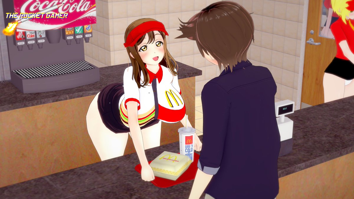 aftdrk_nishiki's tweet photo. Decided to give food play a try this year. Hanamaru is working McD's, and decides to give her lucky customer a smorgasbord!
#LLNSFWWEEK2026 https://t.co/AMkWf1pfT8