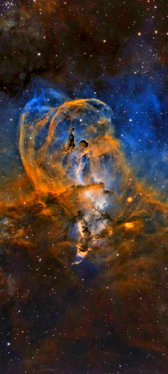 maiz_julio's tweet image. NGC3576 The Statue of Liberty nebula, wallpaper #NASA #apod .