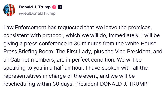 ronadogan's tweet photo. Gece bitti, Donald Trump 30 dakika içinde Beyaz Saray basın odasında olacak

Başlamadan bitene gece için de 30 gün içinde yeniden organize edeceğiz dedi https://t.co/SjXfQk56Y0