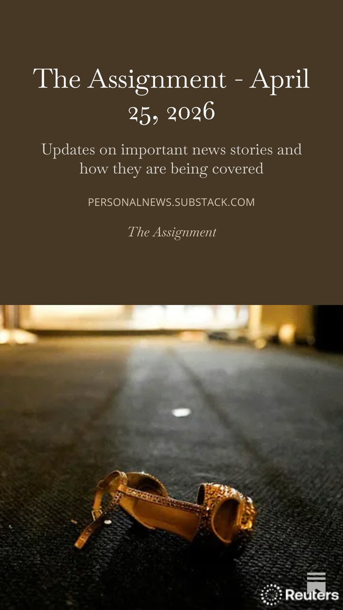 Follow the White House, National Security Lists in #TheAssignment for the latest on the shooting at the hotel where the #WHCD took place: open.substack.com/pub/personalne…