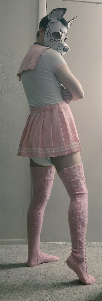 PupBalo's tweet photo. I don't care what outfit I'm put in as long as diapers are included #pup #abdl https://t.co/TC4Q9WxzrY