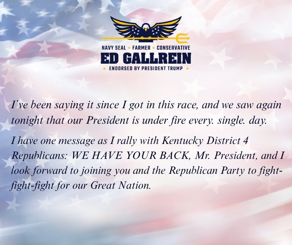 Ed Gallrein tweet media