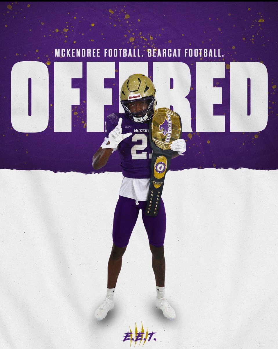 IssacOwens234's tweet photo. Blessed to receive an offer from @Mckendree_FB! Big thanks to @CoachHall_FB for getting me out there and @CoachRejfek for giving me a big time opportunity! #AGTG

@Coach_Kenagy @jacebland7 @coacheckley @missouri_sports @JPRockMO @knightfbnation @mfarrellsports https://t.co/jILgwIRLru