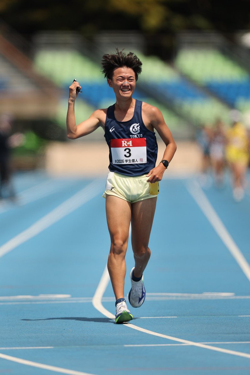 Getsuriku's tweet photo. #日本学生個人
男子10000m競歩
🥇吉迫大成（東学大）38分07秒06
日本歴代6位、学生歴代3位！！！ https://t.co/6MG2uzfG5l