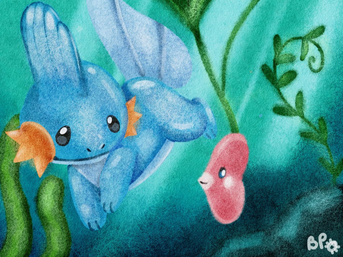 Beetlepins's tweet image. Day 25! #pokemon #mudkip #gen3 #art