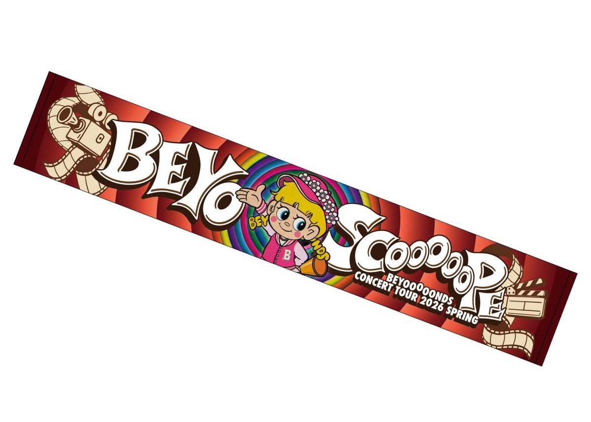 【お知らせ】
BEYOOOOONDSの春ツアー『BEYOSCOOOOOPE』のグッズ「マフラータオル」のデザインを担当しました
ぜひライブで身につけてくださいませ！

ツアーはいよいよスタート！楽しみです！

ネットでも購入可能です
elineupmall.com/c182/c3167/

direction：<a href="/kitanoatsu/">🤖kitanoatsu🧠</a> 

#ビヨスコープ #ビヨーンズ