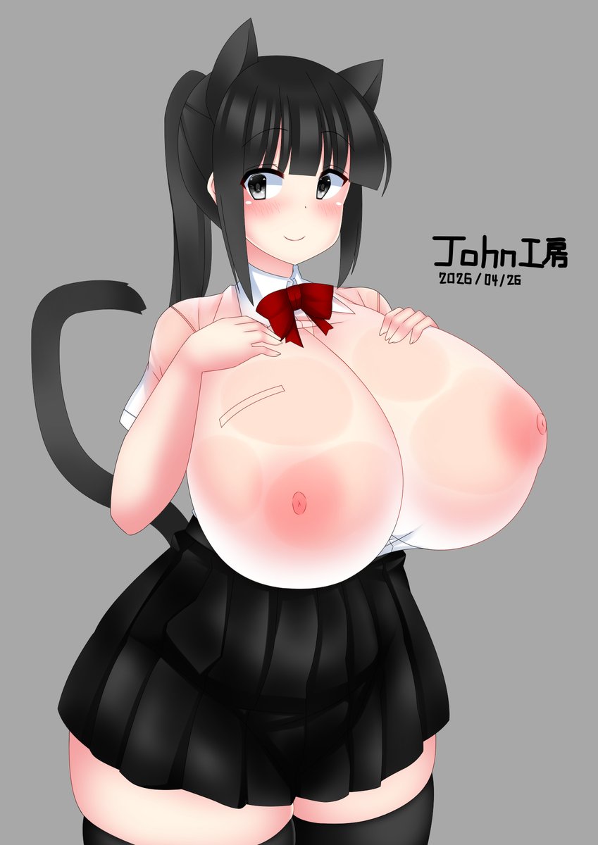 描きました。モブの子です 