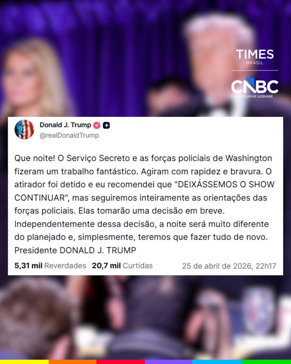O presidente Donald Trump utilizou sua plataforma, Truth Social