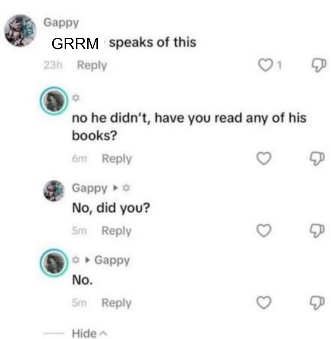 Maester Luwin (girl in her twenties) tweet media