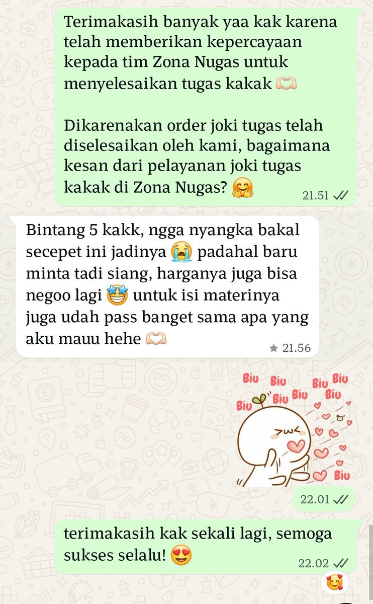 zonanugas || Joki Tugas All Spess 10.000+ Testi tweet media