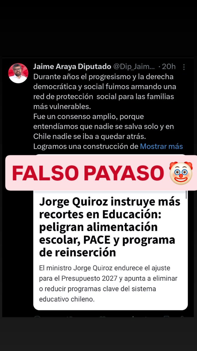 GuillermoSotoS6's tweet photo. #Antofagasta

En la región tenemos a un diputado que prácticamente hace lo mismo que la ex vocera de Boric lo recuerdan a CAMILA VALLEJOS la comunista conocida como la 
REINA DE FAKE NEWS 
JAIMITO ARAYA ERES UN DESASTRE PARA LA REGION JUNTO A FABIANCITO OSSANDÓN https://t.co/ytEzcmb2KC