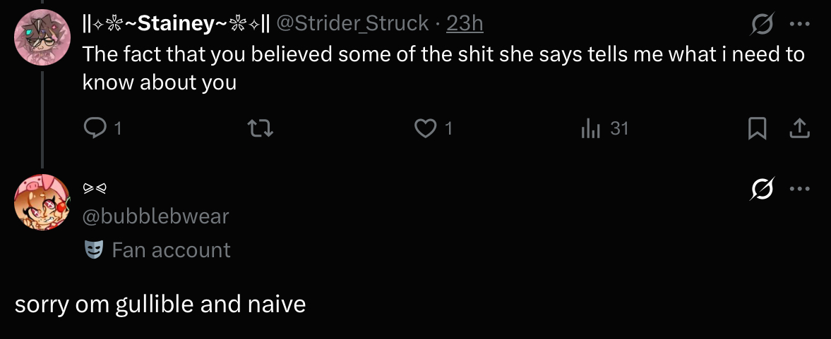 i dont have the time to read your whole bum ass response but you keep saying "look at the thread" when the thread literally proved you wrong time and time again oh my gosshhhh be so serious😭😭👋🏽👋🏽
