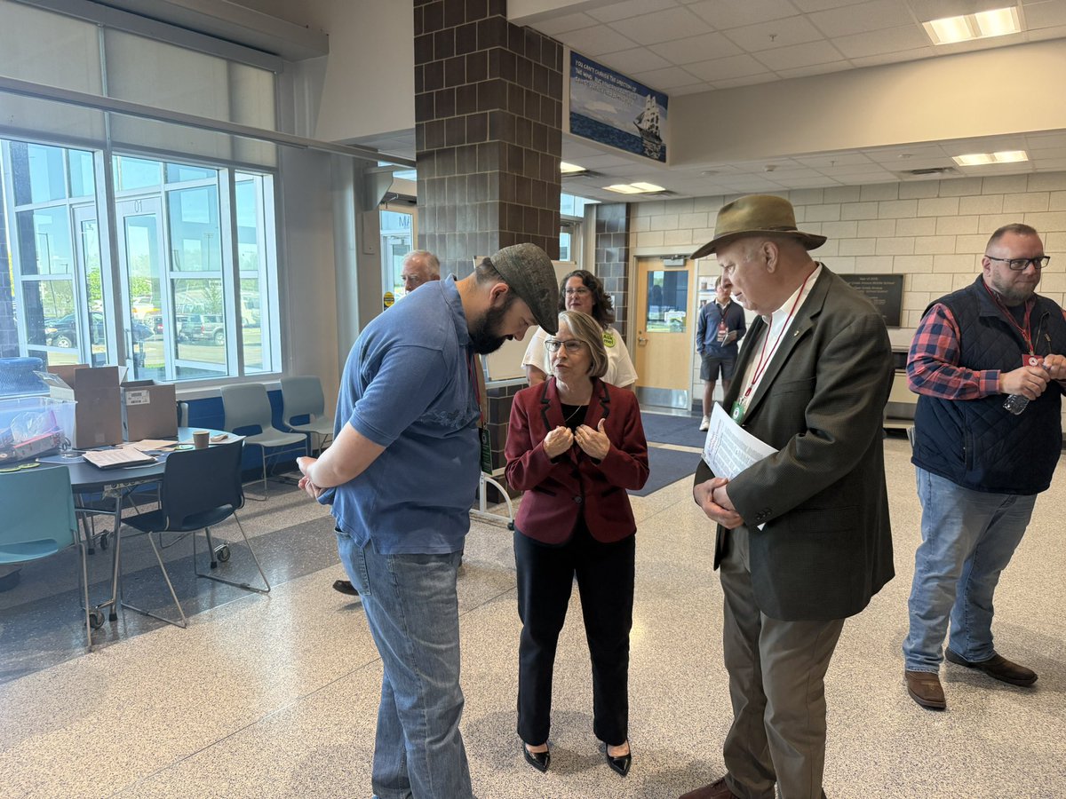 millermeeks's tweet photo. Spent today at a standing room only 1st District Convention with Iowans who refuse to let radical politicians ignore our values. 🇺🇸

The message was clear: secure borders, safe communities, lower healthcare costs, and a Congress that fights for working families. As a doctor, veteran, and your representative, I’ll never stop fighting for YOU.