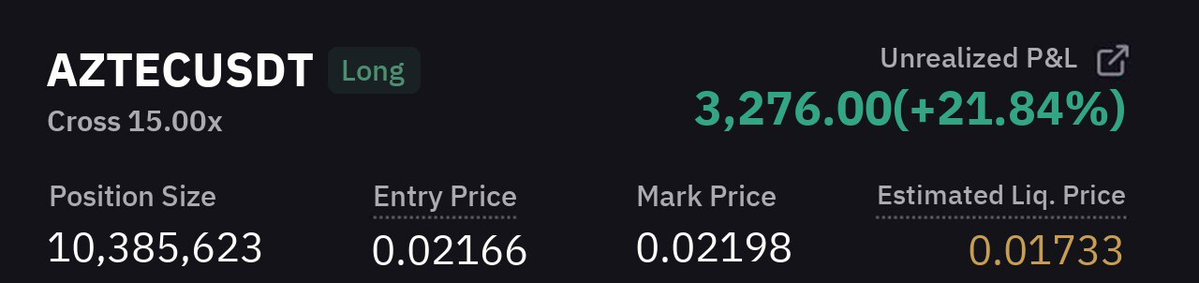 CryptoDegenPump's tweet image. 🚀 #AZTEC Pump result

✅ 1st target achieved in just 2 hr 7 min

💵 Huge quick profit 21.8396% 💪
👉 Advance buy and sell targets given only to our premium members.
👉 More quick profit signals available in premium channel. Hurry up 🏃♂

⏰ Contact now… ift.tt/JmDRK26