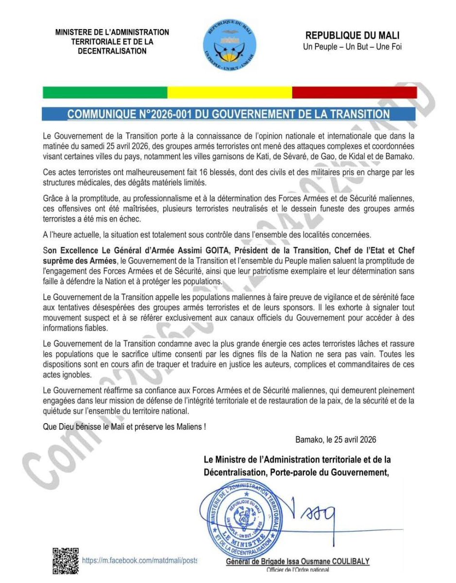 Mali Transition Fo Saya 🇲🇱🇧🇫🇳🇪🇷🇺❤️ tweet media