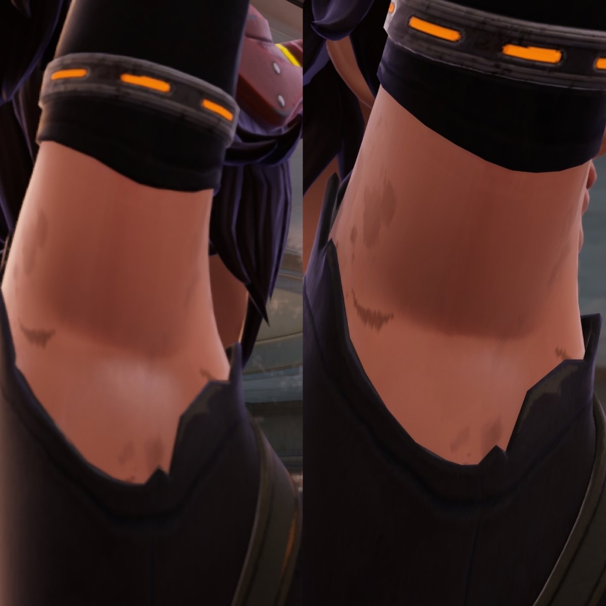 iTropicalfire's tweet image. "Do you really think Jules has better pits than me? Mine are actually dirty unlike hers. You know what, We'll have a Smell-Off. You decide who's pits smell worse (better?) okay?"   "Jules doesn't stand a chance, I'll win for sure!"  

#fortography #fortnite #machinist
