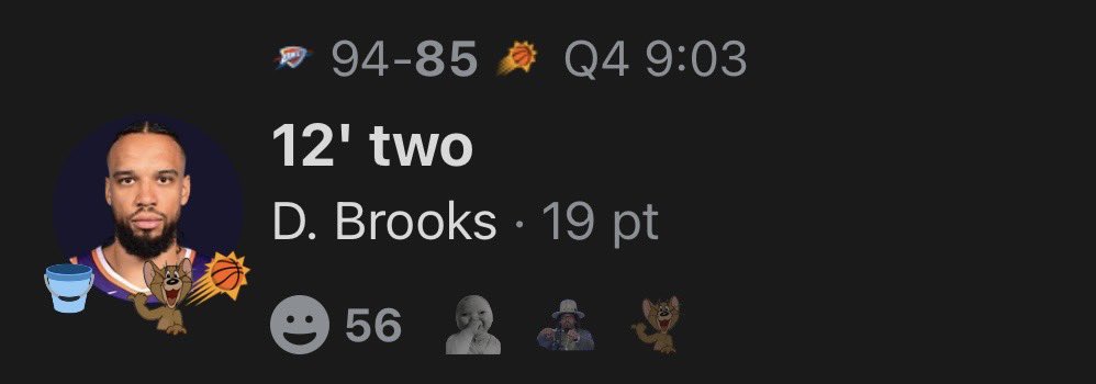 austinsprops's tweet photo. My NBA Play Of The Day☢️✅

Dillion Brooks 17.5 Pts “O”✅
(-105)FD

Vamosssss,

Brooks with great volume once again.

Smooth.

❤️IF YOU CASHED THIS! https://t.co/utFGJ72ynE