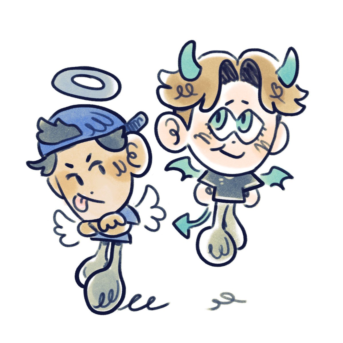 george and alex duo heh heh