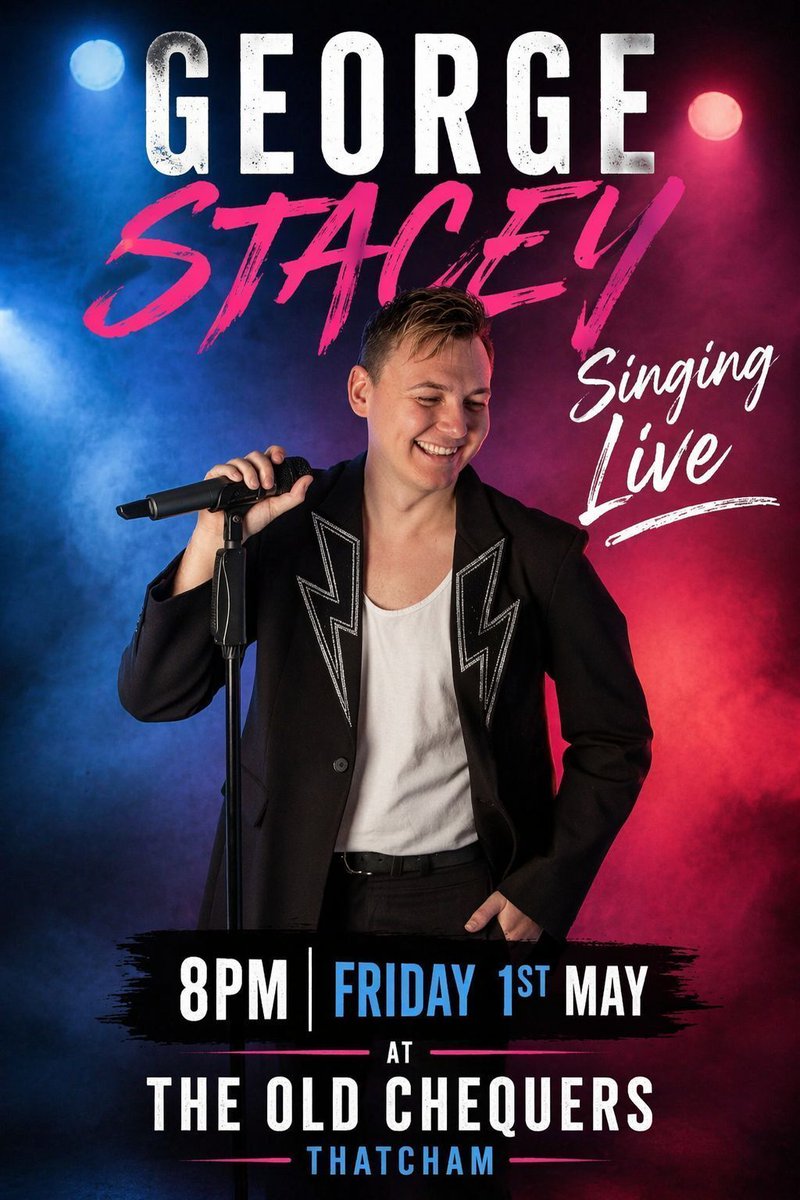 OldChequersPub's tweet image. #GeorgeStacey #LiveMusic #LiveEntertainment #ThatchamNights #OldChequersVibes #GeorgeStaceyLive #Singer #Vocalist #LocalPub  #OldChequers #OldChequersThatcham