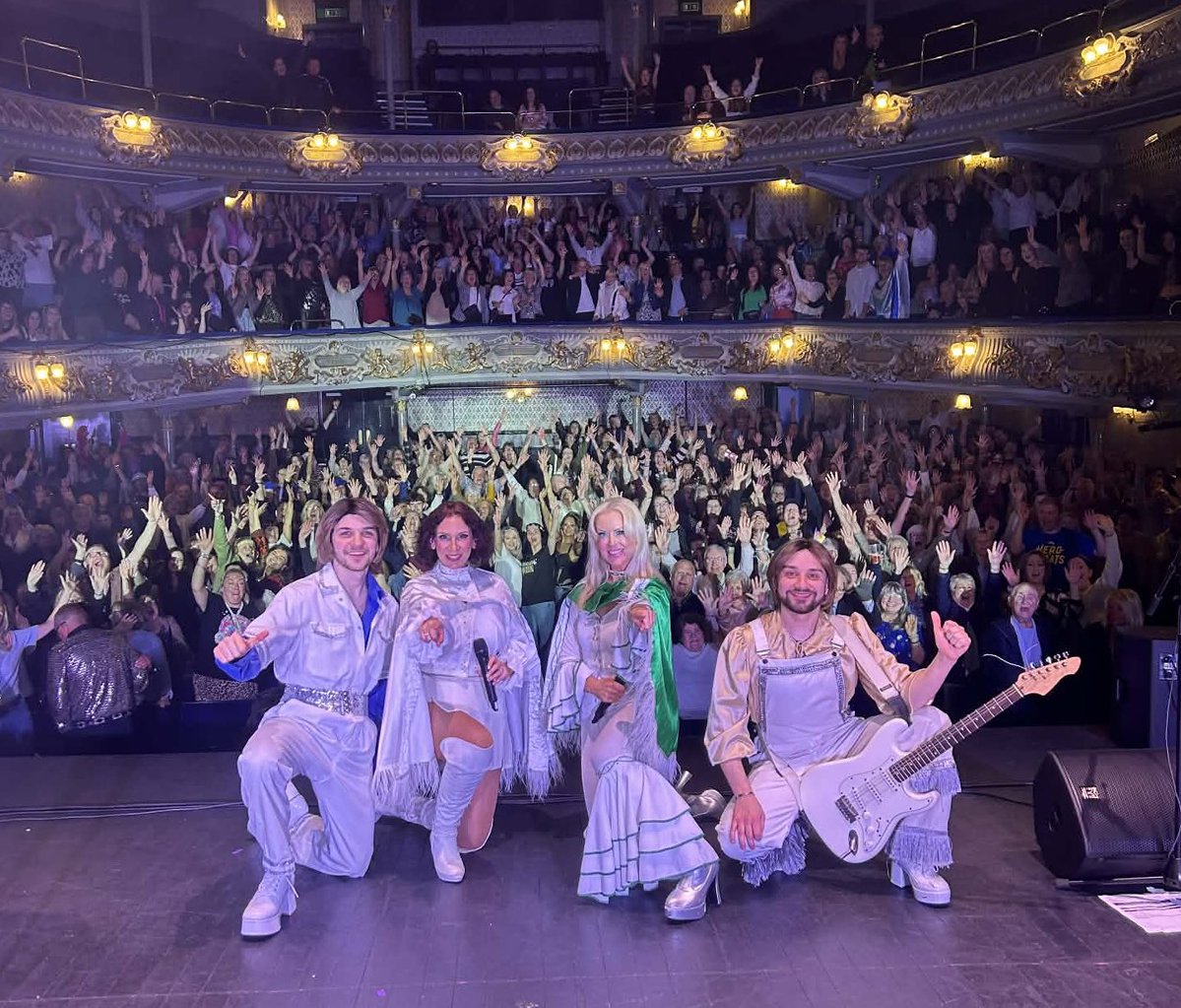 thankabbashow's tweet image. The north-east certainly know how to party. Fabbatastic audience tonight at the @TyneOperaHouse in Newcastle. Huge thanks to you all, the venue FOH and technical team and our very own Mike and Ems (sound and lighting). Hope you all enjoyed the show as much as we did #theatre