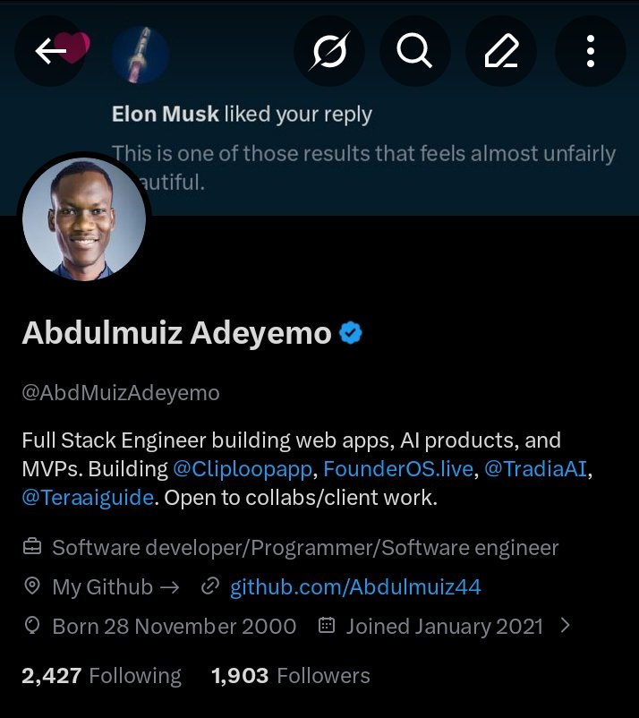 Abdulmuiz Adeyemo tweet media