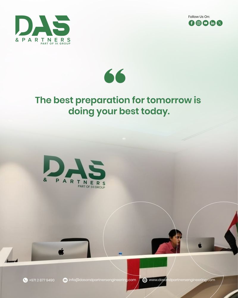dasandpartners's tweet image. @• The best preparation for tomorrow is doing your best today.
#ProjectEngineering #EngineeringDesign #DASandPartners #EngineeringConsultancy #UAEEngineering #DASandPartners #EngineeringPrecision #UAEEngineering #BIMModeling #StructuralDesign