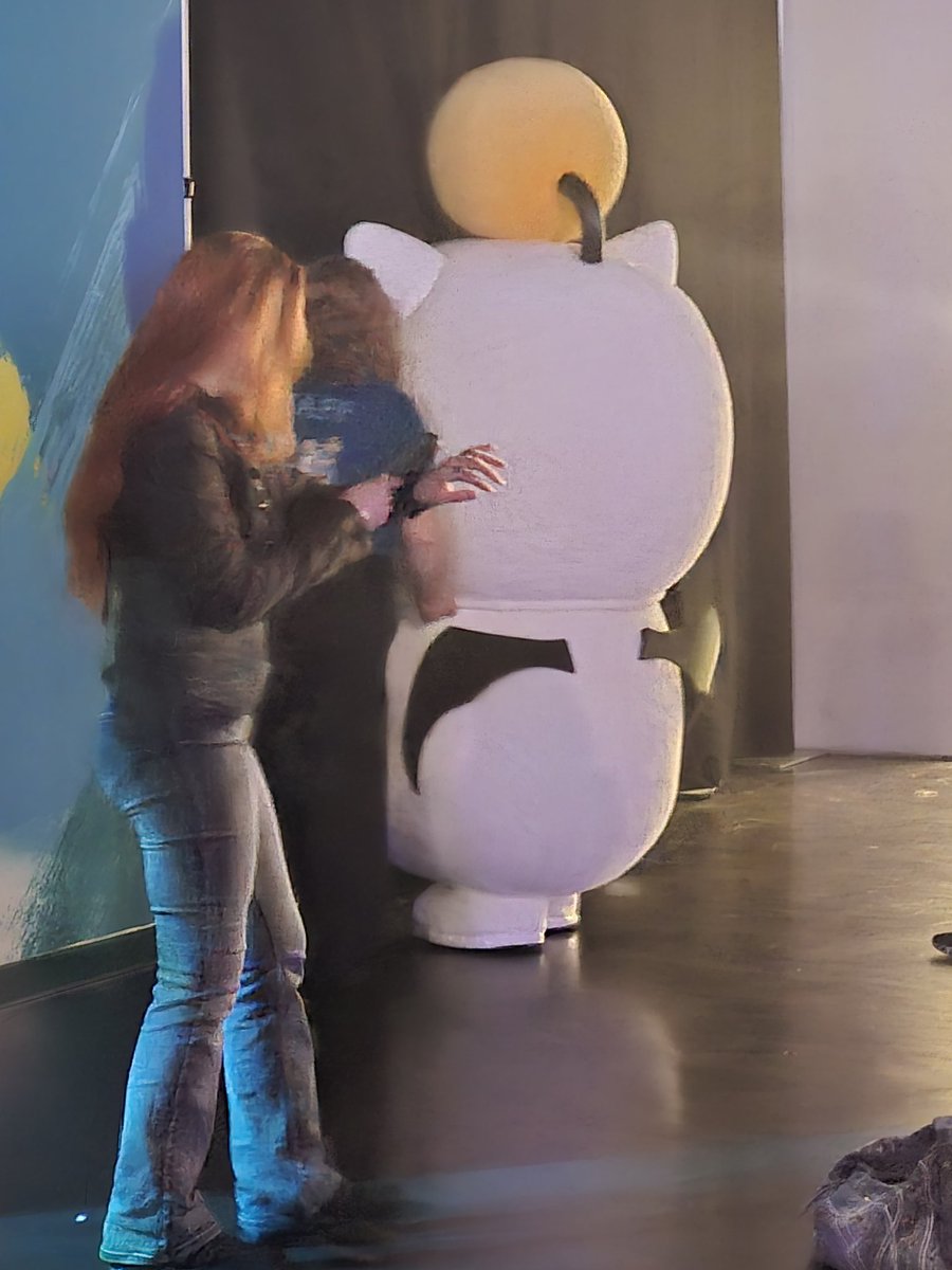 4n0rak1's tweet photo. Theyre gonna old yeller the moogle :( #FFXIV #Fanfest2026 https://t.co/7bTfDahoxS