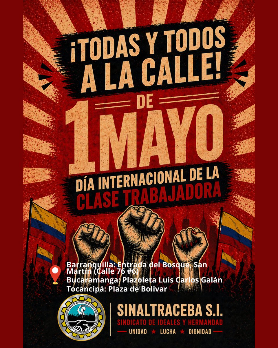 SSinaltraceba's tweet photo. 1° DE MAYO: LA CLASE OBRERA SE HACE SENTIR EN LAS CALLES! https://t.co/aeiNz7hMTi
