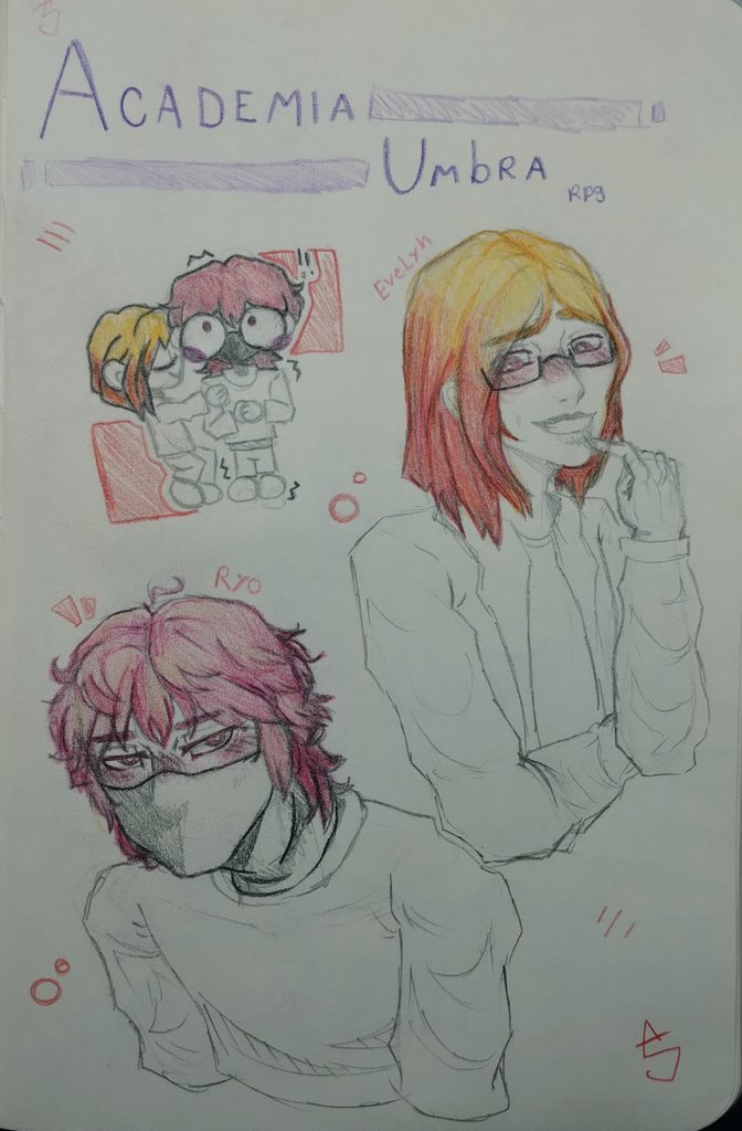 Acho q a vibe das mesas de instituto e de academia deveriam estar trocadas, mas acontece né 
Aqui minha fanart de Helena e  Lírio contrastando season 1 e season 2.
E meu casal chei de luxúria que vai me tirar boas risadas, amo eles

(Quarto4)
#institutoéterrpg #academiaumbrarpg