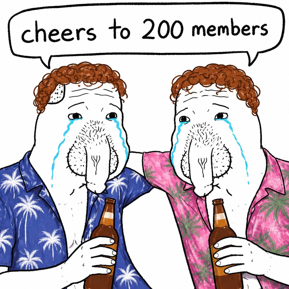 Dickfacememe's tweet photo. cheers to 200 members… and we still just getting started 🥂

$dickface https://t.co/SFCgLwPjiN
