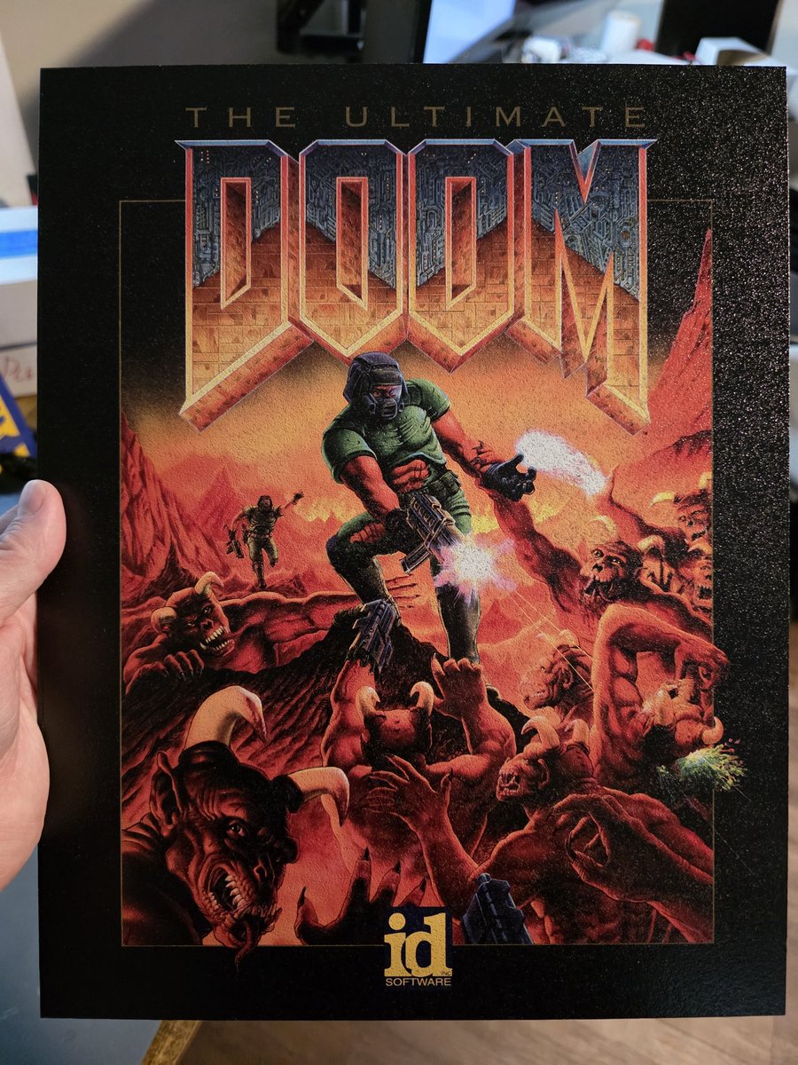 humblebazooka's tweet image. Ultimate Doom poster printed on 11 x 14 MDF.

#eufymake #doom #uvprinting