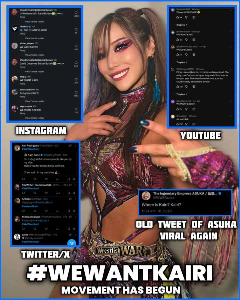 Squishy8712's tweet photo. This moment needs to happen just like we did for @RonKillings 
"WE WANT KAIRI"  chants NEED to happen everywhere!  

One of the most talented wrestlers I have ever seen live! Barely missed her outside the venue last time she was here!!

Much love @KAIRI_official https://t.co/T0z8he8hWt
