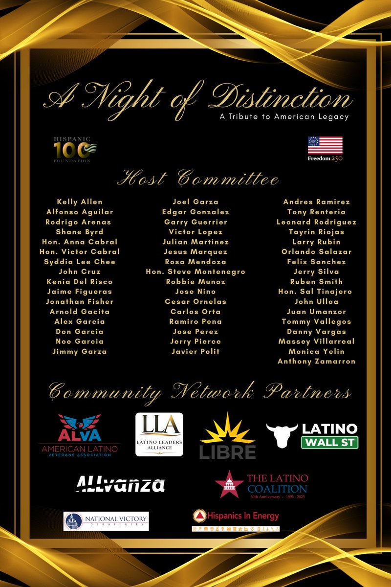 H100Foundation's tweet photo. A NIGHT OF DISTINCTION GALA

Waldorf Astoria, Washington, D.C.
Wednesday, May 20, 2026

Don't miss your chance to be part of something truly special!

We are gearing up for an unforgettable celebration of America's 250th Anniversary. https://t.co/4DhwEpCOTj