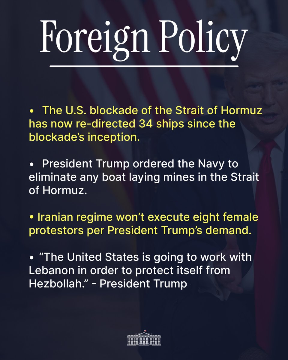 The White House tweet media