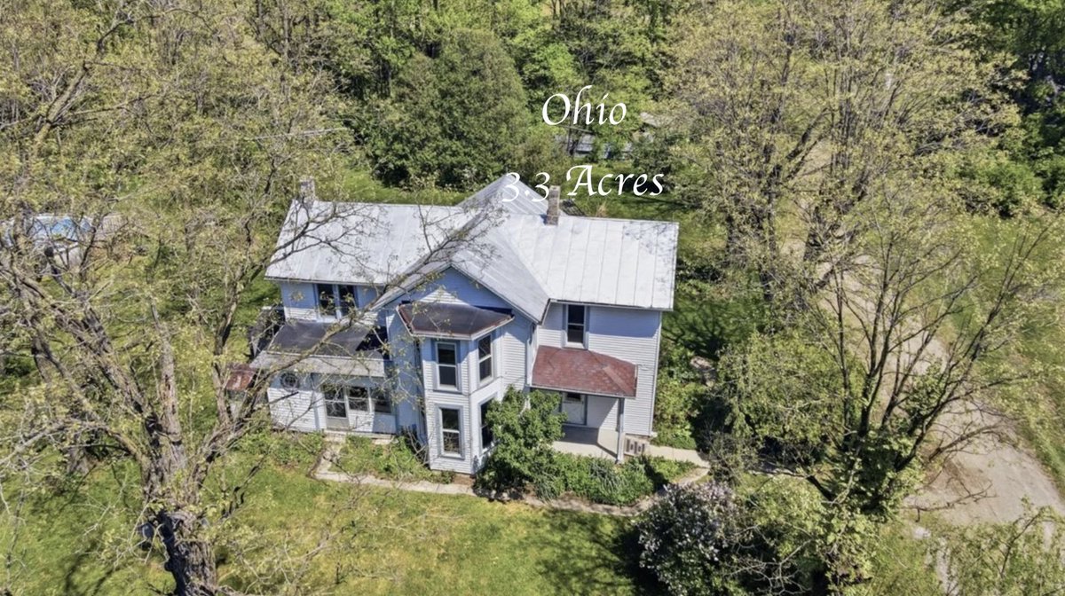 CountryLife717's tweet image. $310K. 3.3 private, secluded acres with this c.1860 Historic #Ohio #Farmhouse with original details. countrylifedreams.com/c-1860-histori…